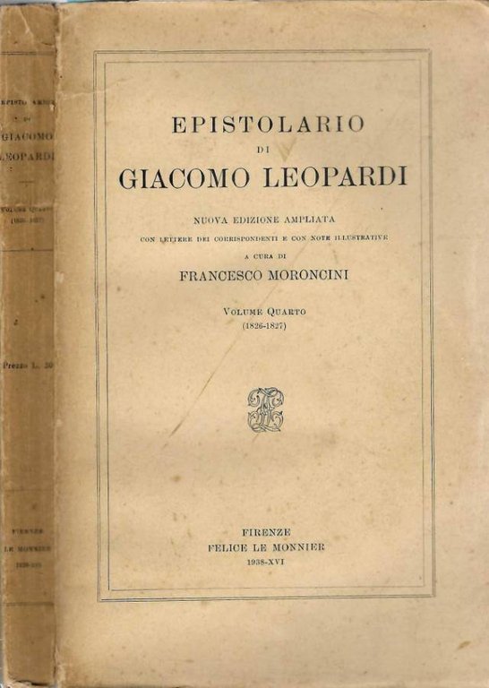 Epistolario di Giacomo Leopardi