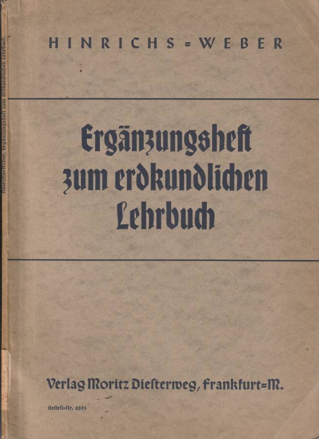 Erganzungsheft zum erdkundlichen lehrbuch