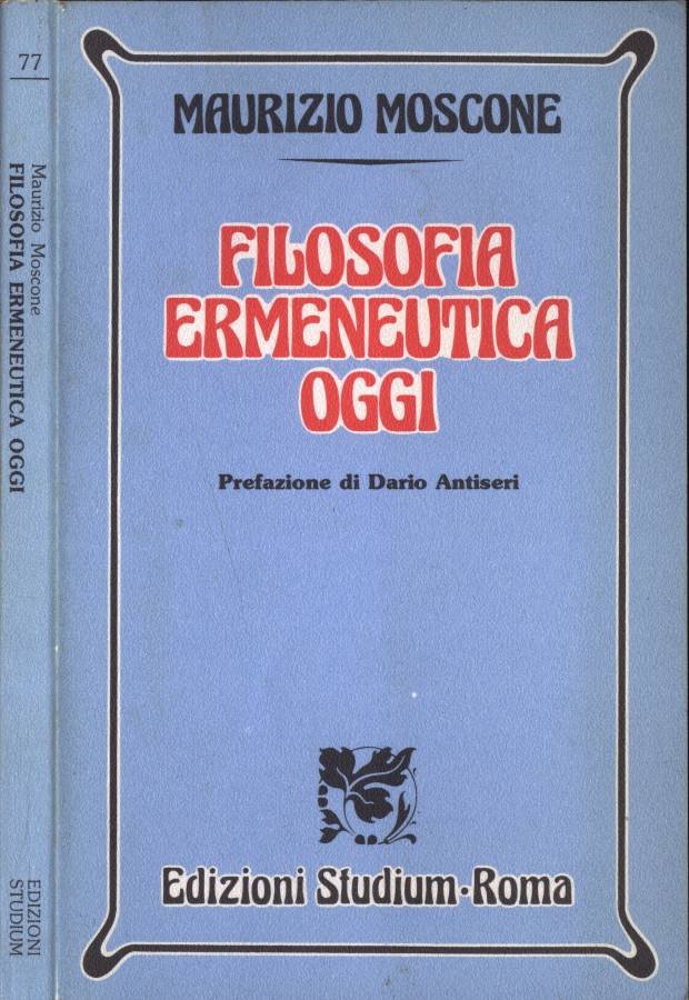 Filosofia ermeneutica oggi