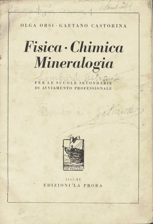 Fisica - Chimica - Mineralogia