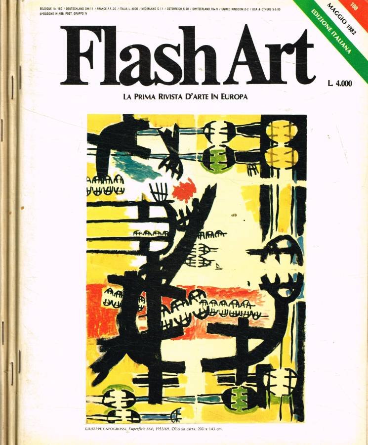 Flash Art. La prima rivista d'arte in Europa n.108,109,110, anno …
