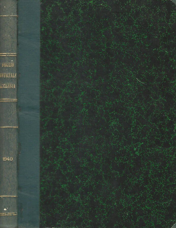 Foglio Ufficiale Ecclesiastico per l'Archidiocesi di Fermo 1940 | Immagine principale