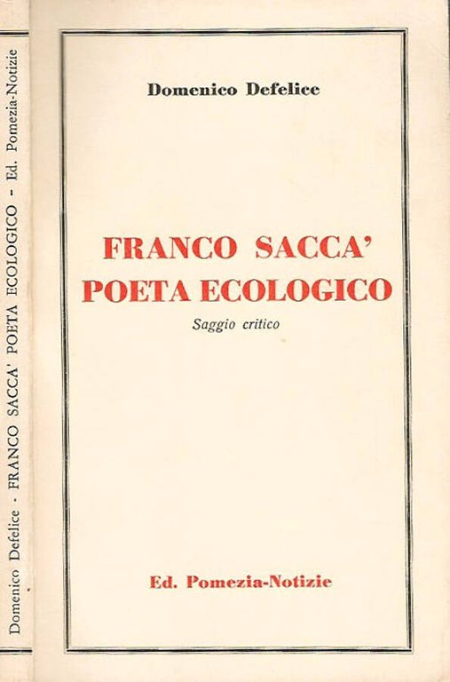 Franco Saccà poeta ecologico