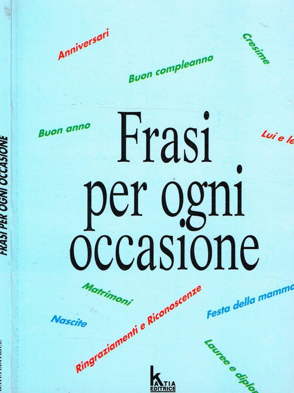 FRASI PER OGNI OCCASIONE