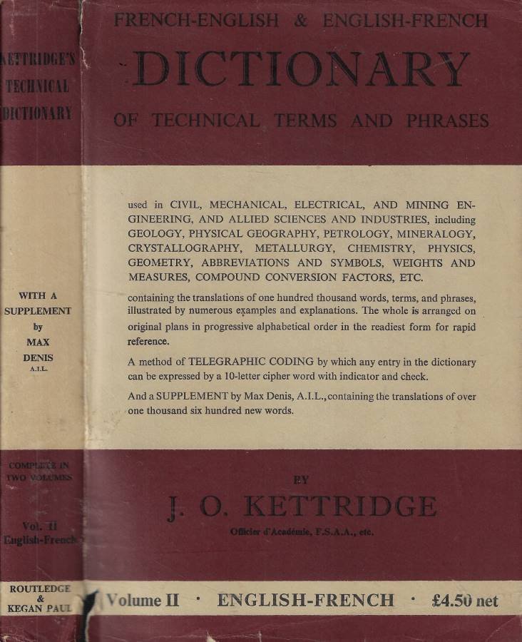 French-English and English-French Dictionary Vol. II | Immagine principale