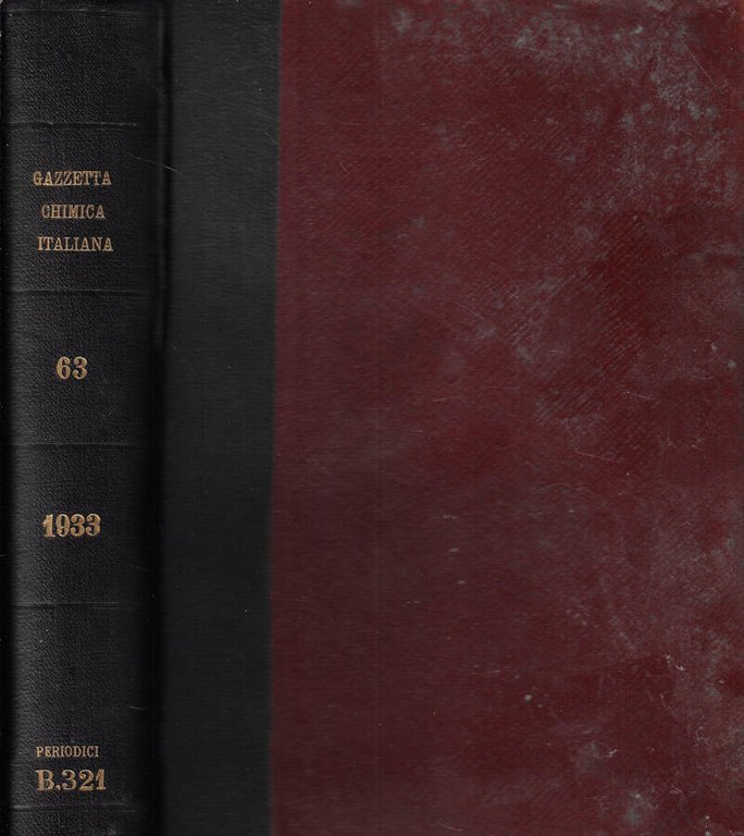 Gazzetta chimica italiana Vol. LXIII 1933