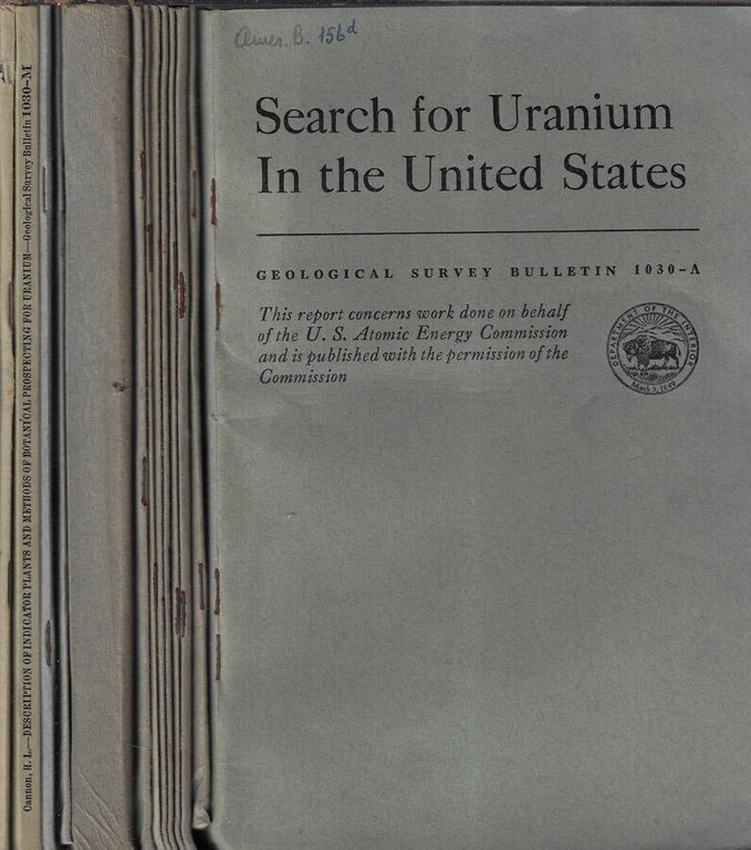 Geological survey bulletin 1030 A, B, C, D, E, F, …