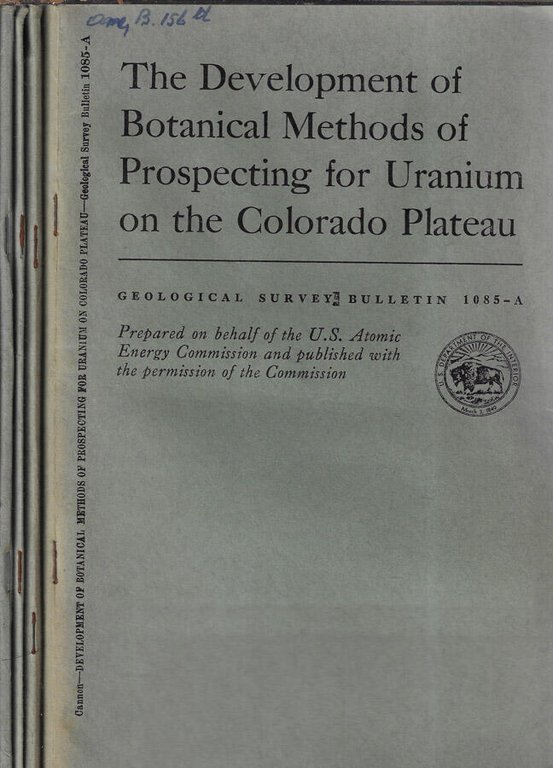 Geological survey bulletin 1085 A, B, C, D