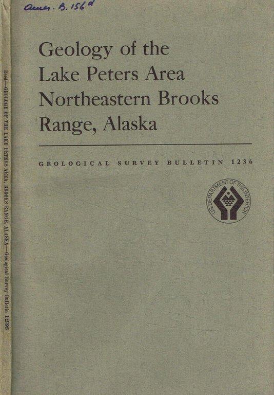 Geology of the lake Peters area Northeastern brooks range, Alaska