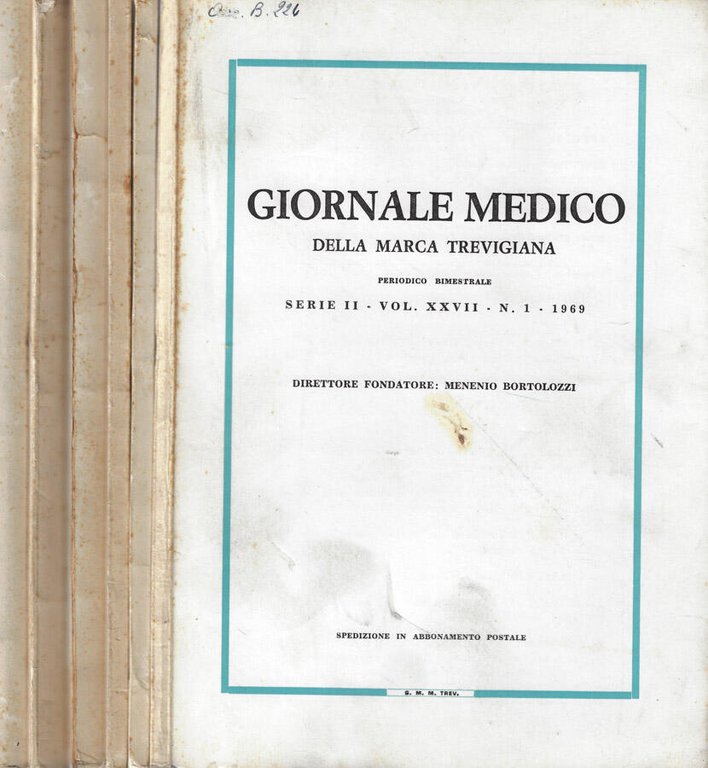 Giornale medico della Marca Trevigiana serie II Vol. XXVII N. …