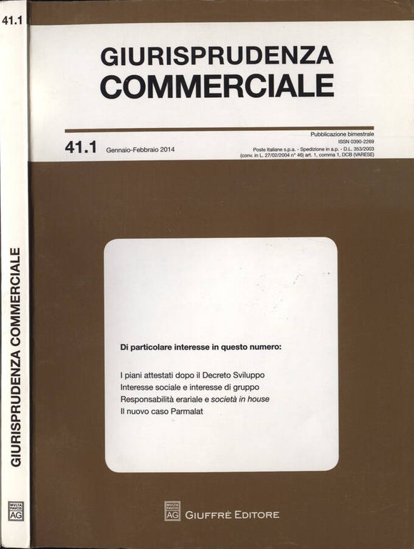 Giurisprudenza commerciale n. 41. 1
