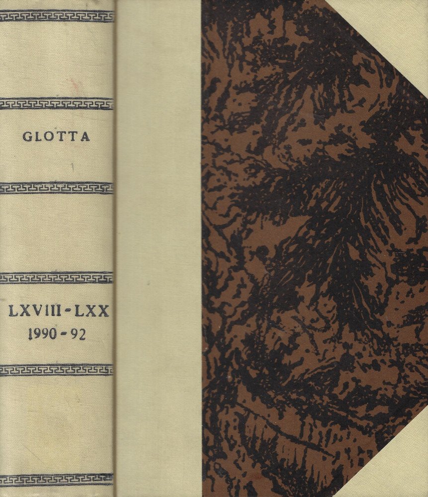 Glotta 1990-92