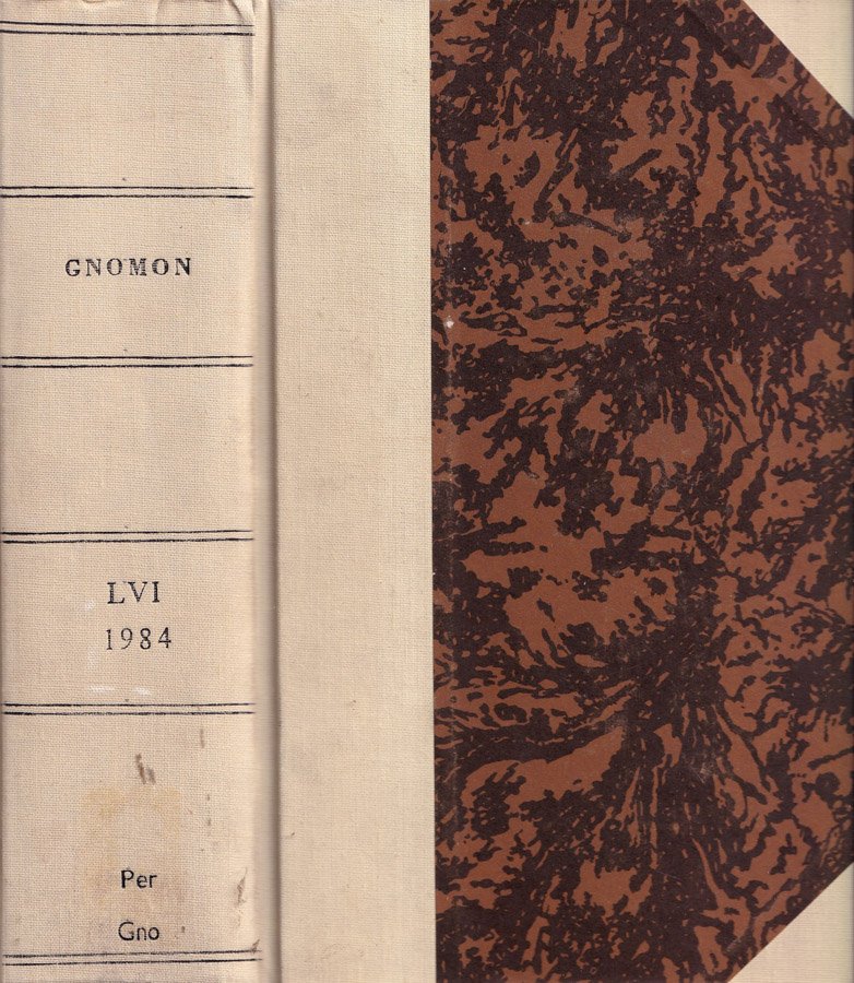 Gnomon, volume LVI, anno 1984