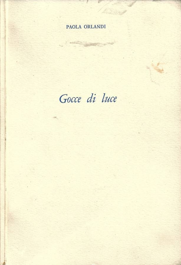 Gocce di Luce (Autografo) | Immagine principale