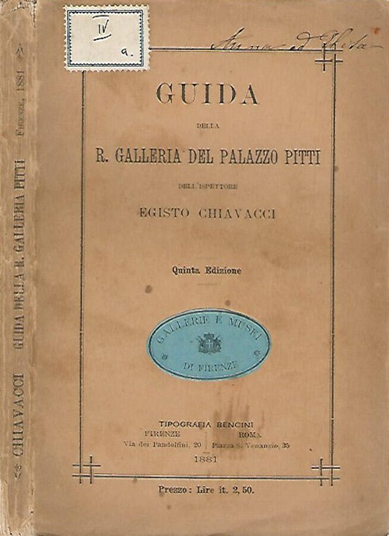 Guida della R. Galleria del Palazzo Pitti