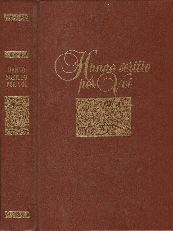 Hanno scritto per voi