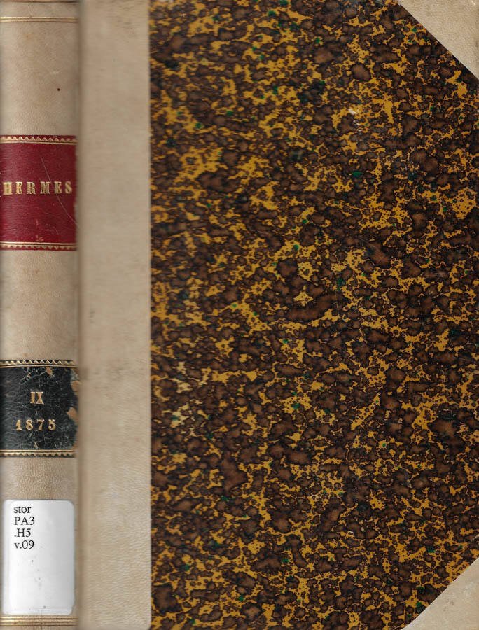 Hermes Vol. IX 1875