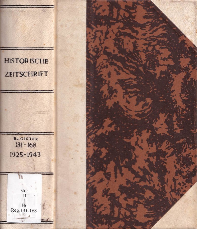Historische zeitschrift, register zu band 131 bis 168, anno 1976