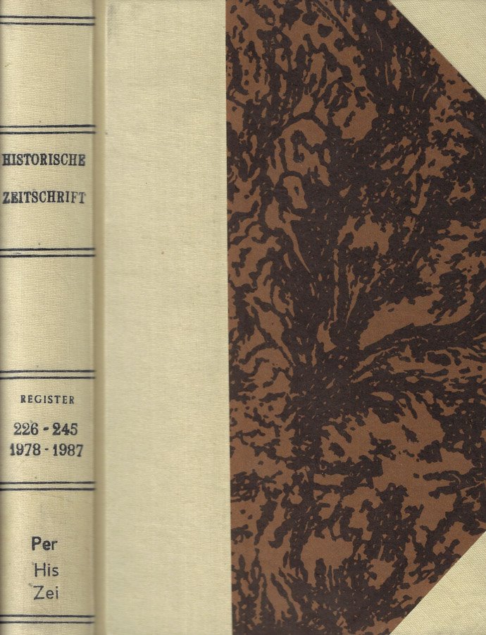 Historische Zeitschrift Register zu Band 226 (1978) bis 245 (1987)