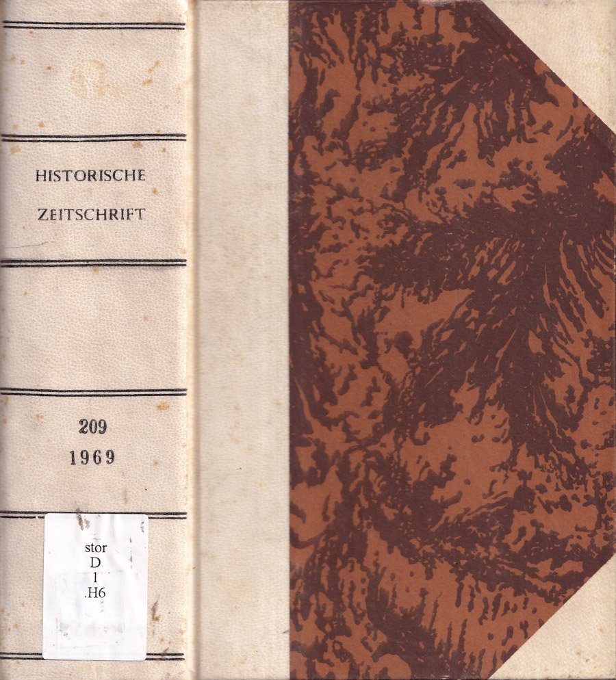 Historische zeitschrift, volume 209, anno 1969
