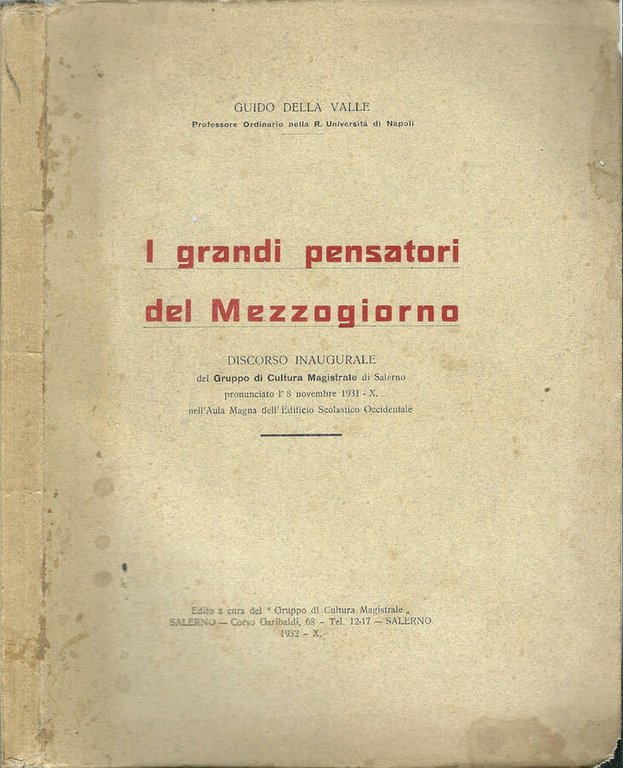 I GRANDI PENSATORI DEL MEZZOGIORNO | Immagine Gallery 2