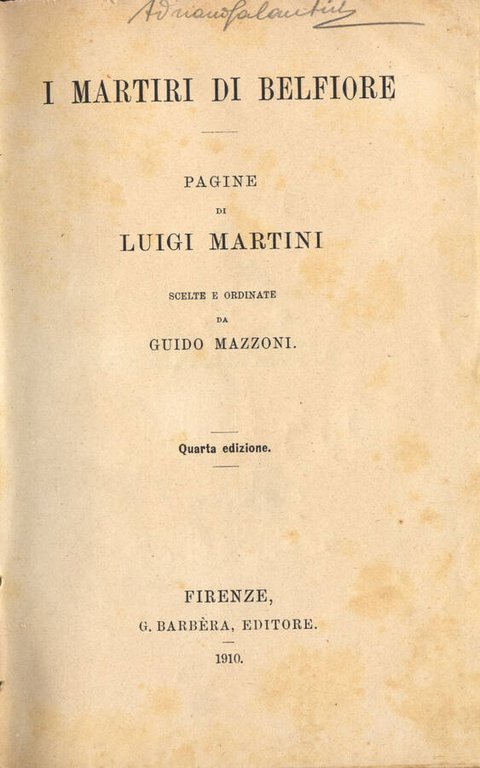 I martiri di Belfiore