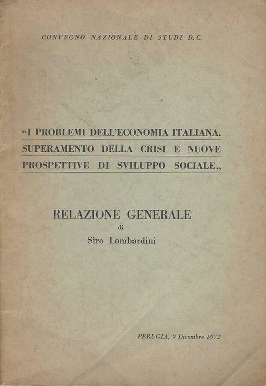 I problemi dell'economia italiana. Superamento della crisi e nuove prospettive … | Immagine Gallery 2