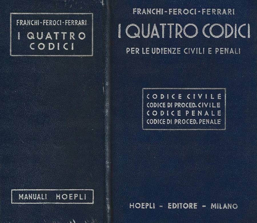 I quattro codici per le udienze civili e penali