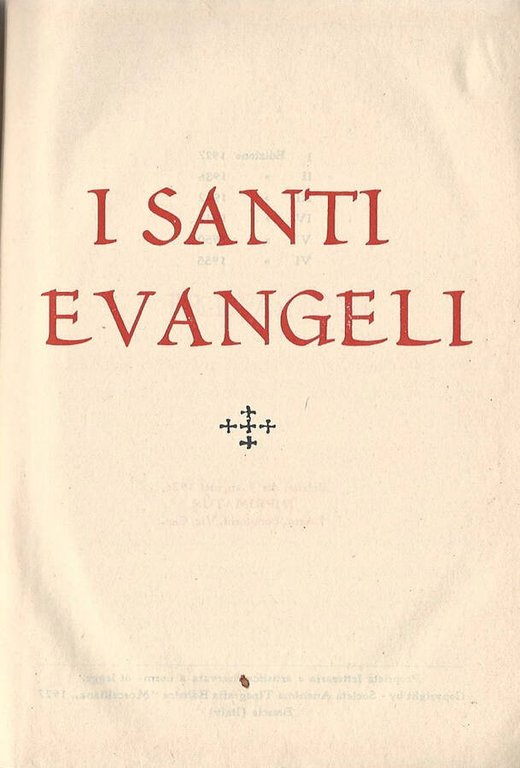 I Santi Evangeli