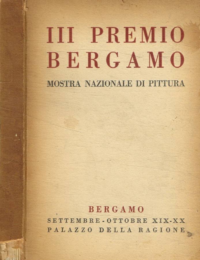 III Premio Bergamo