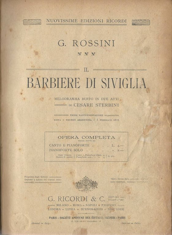 Il barbiere di Siviglia