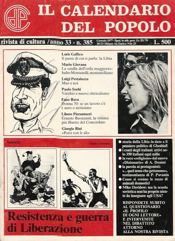 Il calendario del popolo n. 33