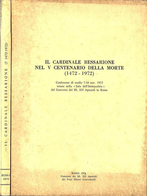 Il Cardinale Bessarione nel V centenario della morte ( 1472 …