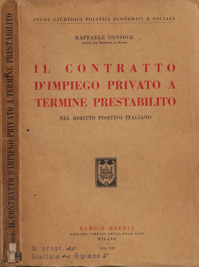 Il contratto d'impiego privato a termine prestabilito: nel diritto positivo … | Immagine principale