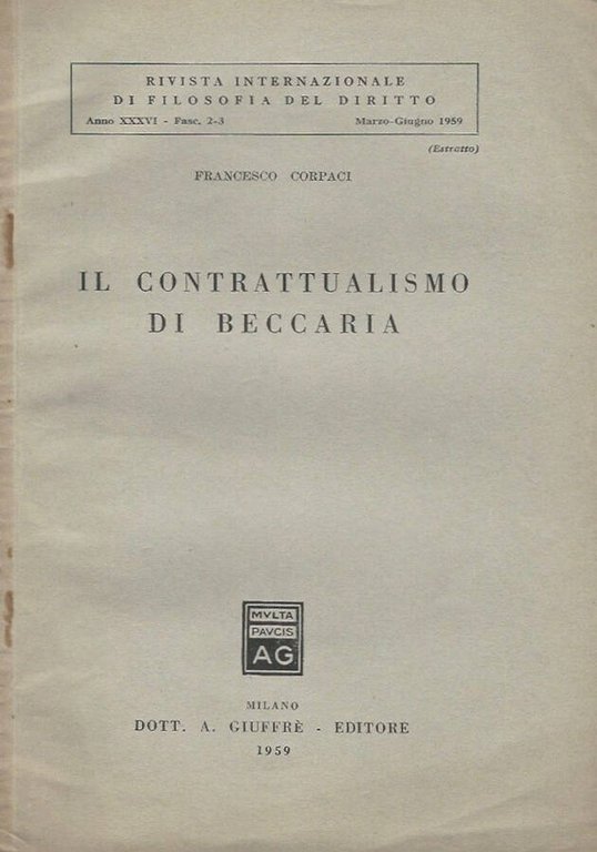 il contrattualismo di Beccaria