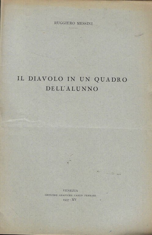 Il diavolo in un quadro dell'alunno