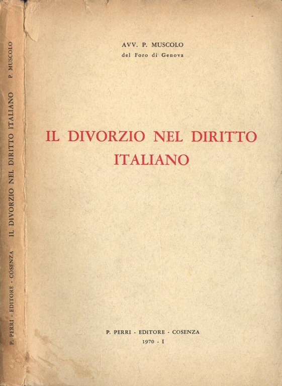 Il divorzio nel diritto italiano