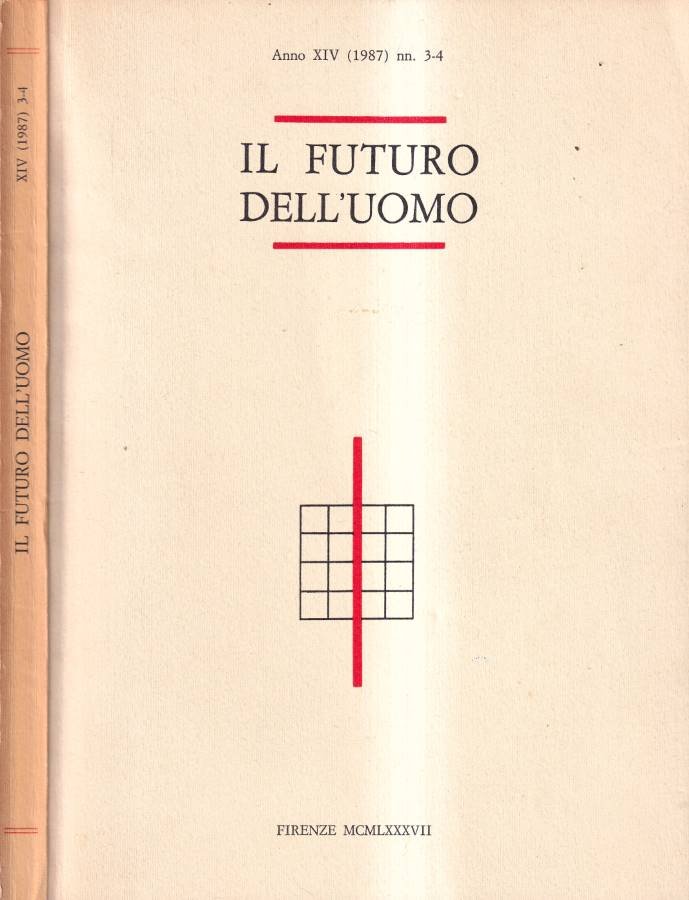 Il futuro dell'uomo. Anno XIV, (1987) nn. 3-4 | Immagine principale