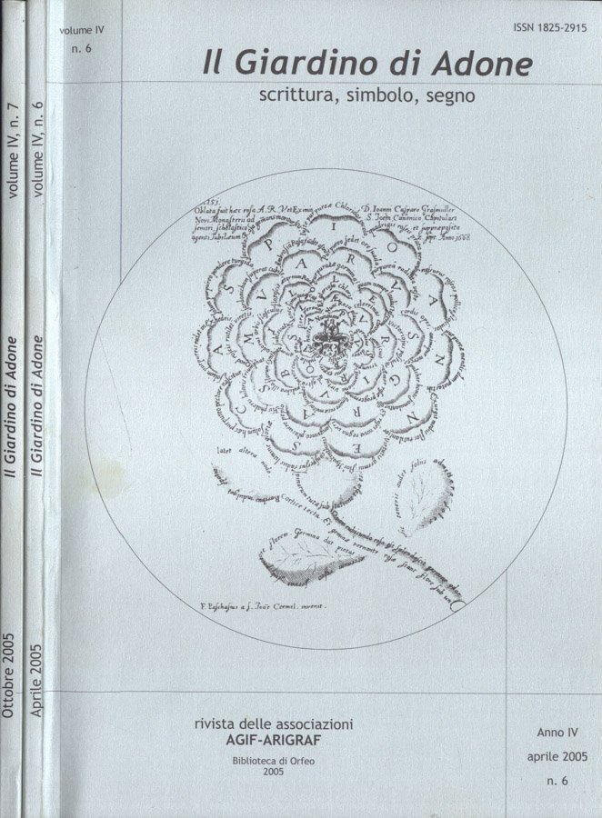 Il Giardino di Adone Anno 2005 nn. 6 - 7 | Immagine principale