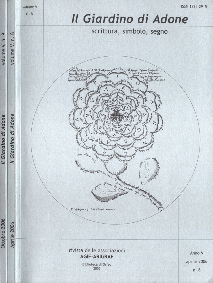 Il Giardino di Adone Anno 2006 nn. 8 - 9 | Immagine principale