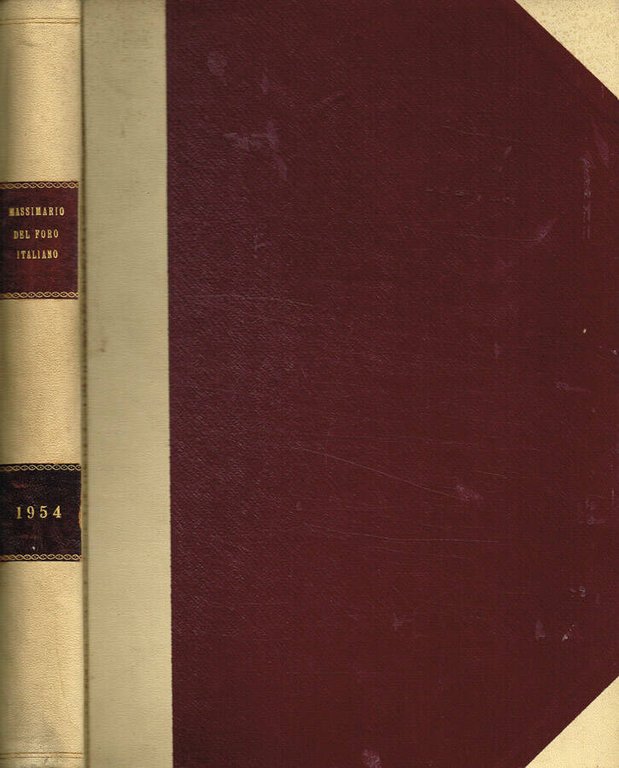 Il massimario del foro italiano 1954 vol.XXIII