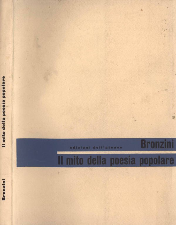 Il mito della poesia popolare