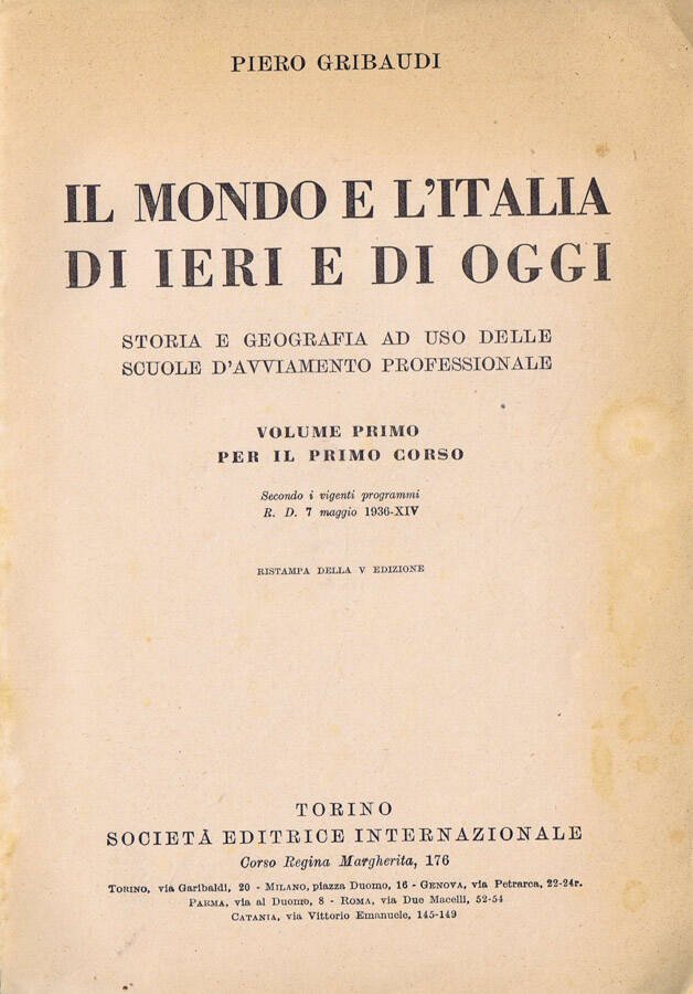 Il Mondo e l'Italia di Ieri e di Oggi (Volume …