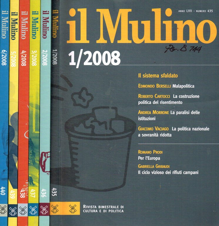 Il Mulino. Anno LVII, 2008