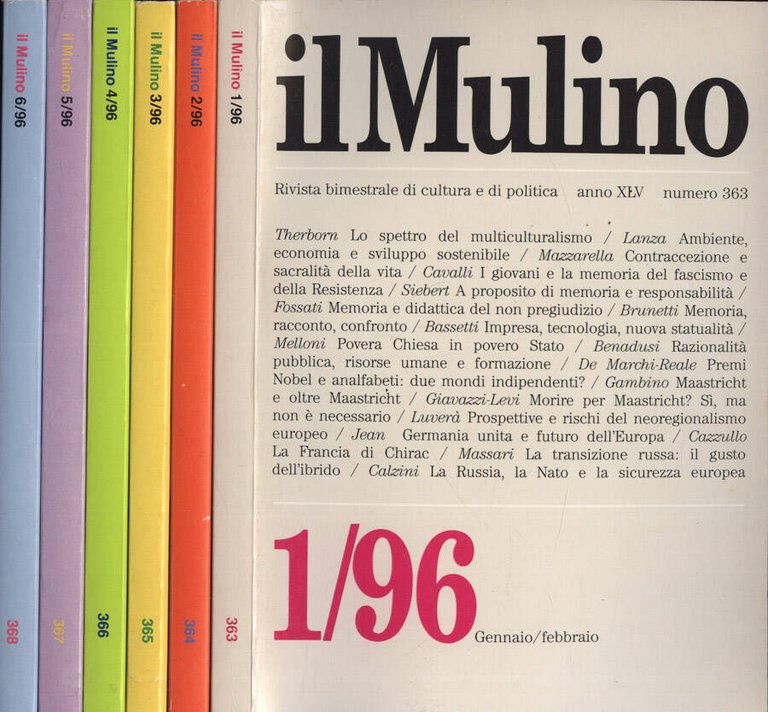 Il Mulino Anno XLV n. 363 - 364 - 365 … | Immagine Gallery 2