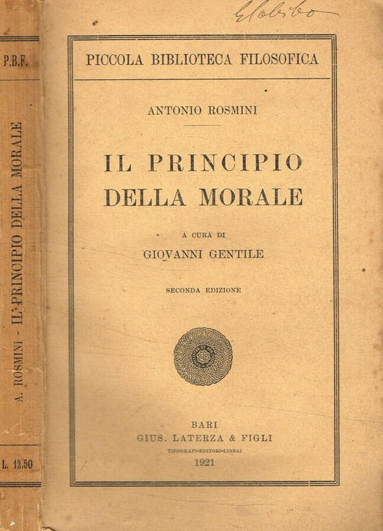 Il principio della morale