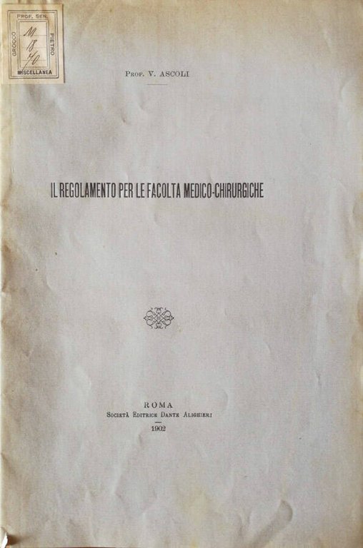 Il regolamento per le facoltà medico-chirurgiche | Immagine Gallery 2
