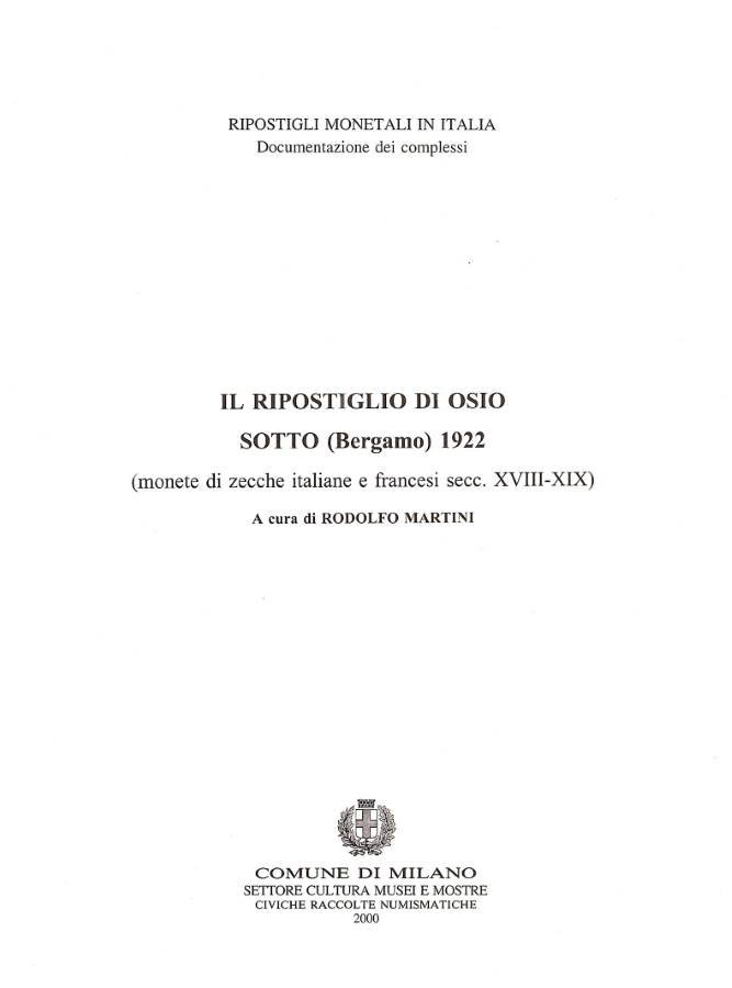 Il ripostiglio di Osio sotto ( Bergamo ) 1922 (monete … | Immagine principale