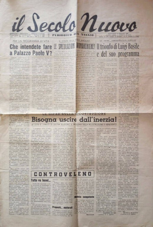 il Secolo Nuovo - 1952