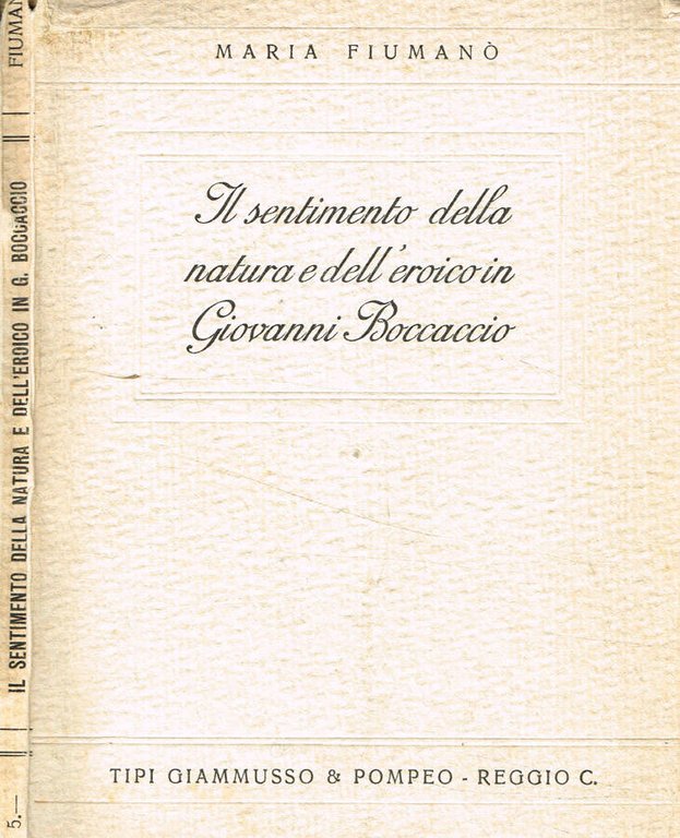 Il sentimento della natura e dell'eroico in Giovanni Boccaccio
